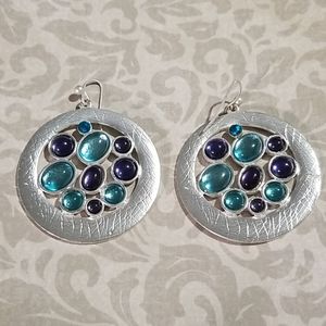 Azuli Skye blue jewel earrings.